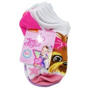 Wholesale - 5pk JOJO SIWA CHECK IT NS SOCKS SIZE 4-6, UPC: 193159194994